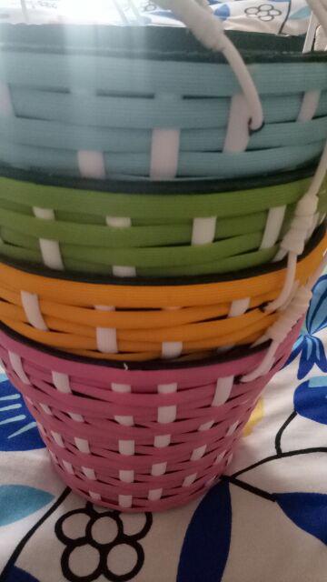 Pot Gantung D15 Rotan Vas Bunga Tanaman