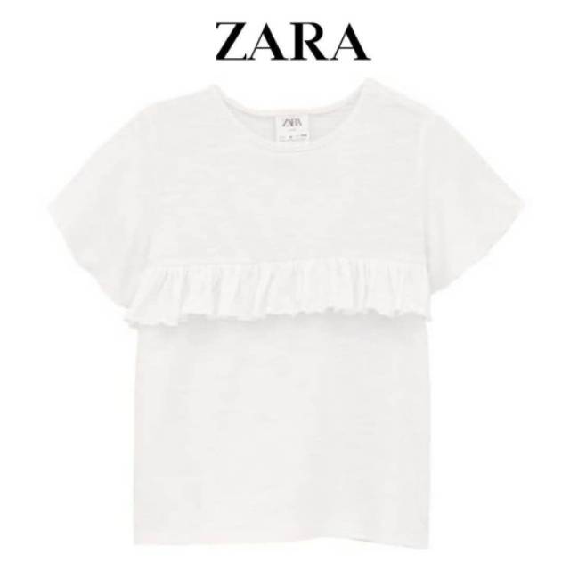 Zara Ruffle Tee Original ( 5-6y )