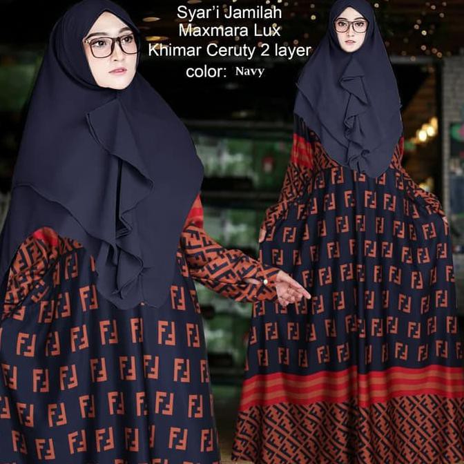 New Syari Premium kualitas Butik - Gamis Fendi -