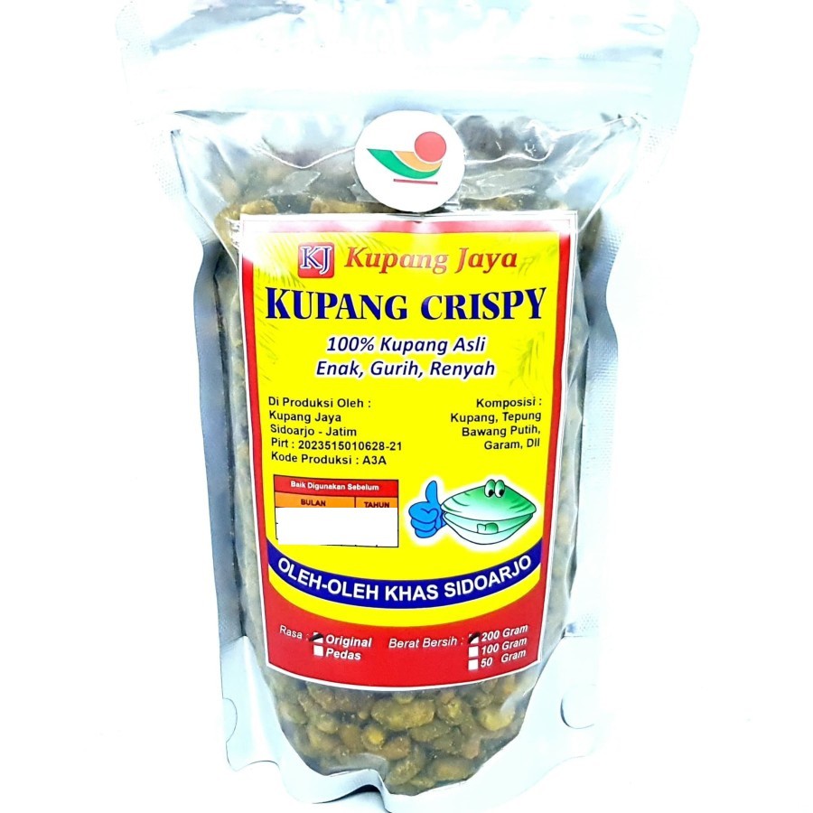 

KJ KRIPIK KUPANG CRISPY 200gr | KERIPIK GORENG KERING CRISPY SIDOARJO