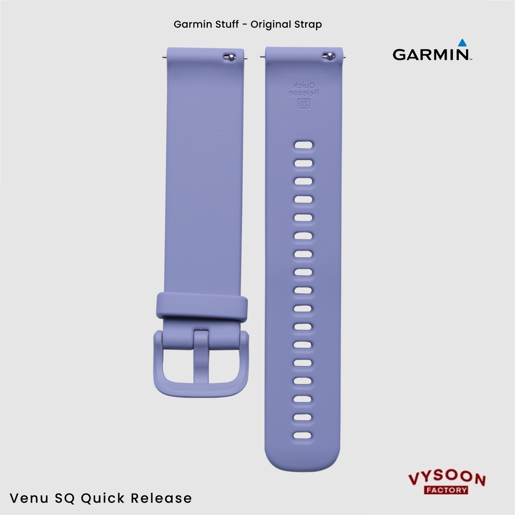 Strap Rubber Tali Jam Smartwatch Garmin Venu SQ QR Original - Purple