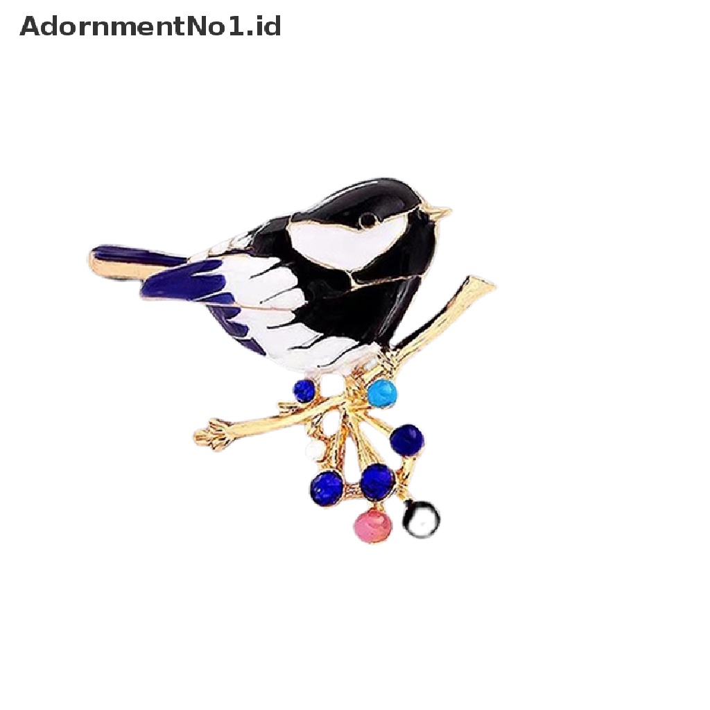 (AdornmentNo1) Bros Pin Enamel Bentuk Burung Untuk Hadiah / Perhiasan Wanita