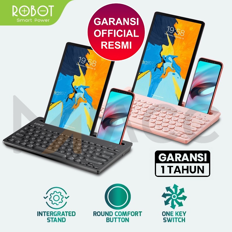 Keyboard ROBOT KB10 Multi-Device Bluetooth &amp;2.4G Wireless 3 Connection