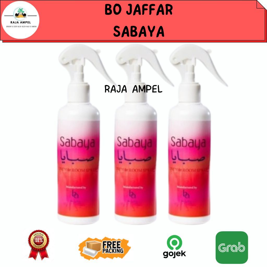 Pengharum Ruangan Bo Jaffar SABAYA Linen & Room Spray Parfum Ruangan Arab Karpet Arabian [SPRAY] 250