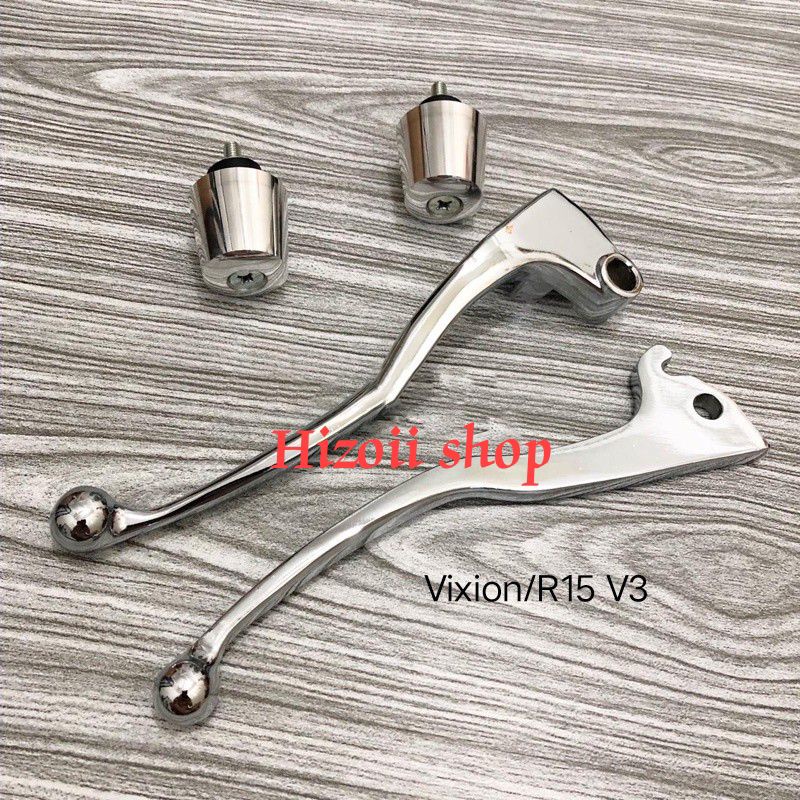 handle/hendel chrome set + Jalu stang chrome Vixion -R15 V3