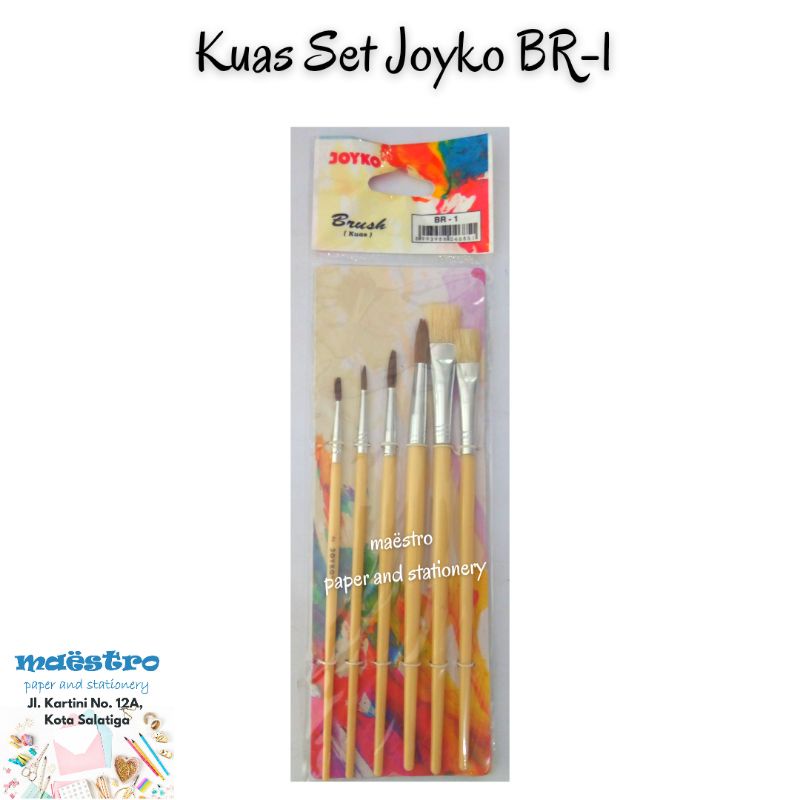 

Kuas Set Joyko BR-1 / Joyko Brush Set 6 BR-1 / Kuas Lukis/ Cat Air