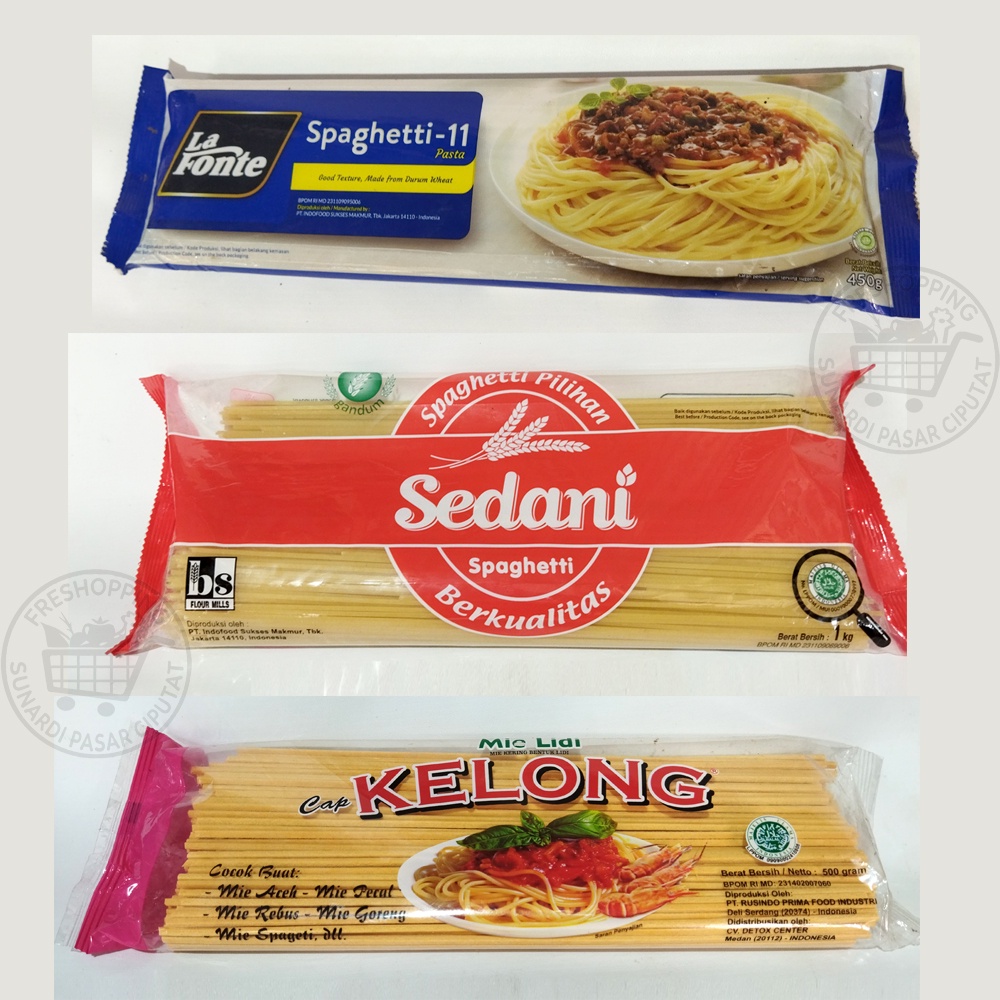 Lafonte Spaghetti &amp; Sedani spaghetti &amp; Mie Lidi Cap kelong