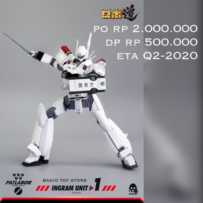 Terbaru Threezero Patlabor ROBO-DOU Ingram Unit 1 1/35 scale