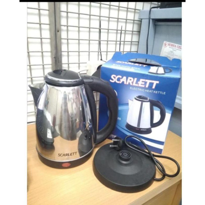 teko listrik scarlett teko elektrik 2liter teko otomatis pemanas air