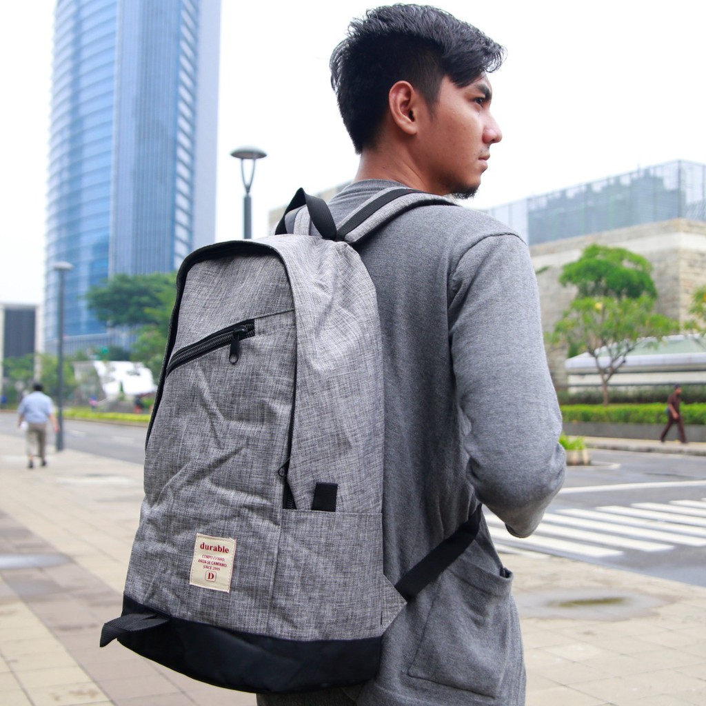 Tas Ransel Laptop - Backpack Laptop 14 Inch Travel Casual Elegan Kekinian Multifungsi Pria Wanita