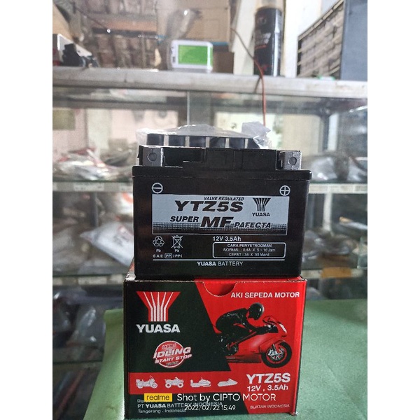 aki kering yuasa ytz5s original