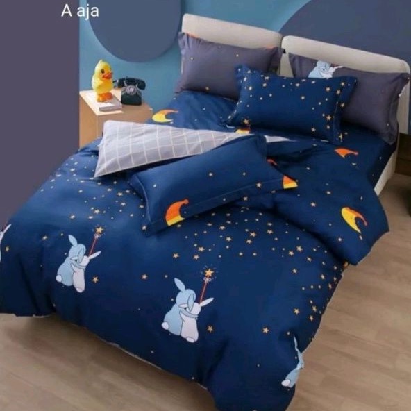 Sprei Katun Jepang Import Motif Anak  Karet Anti Geser