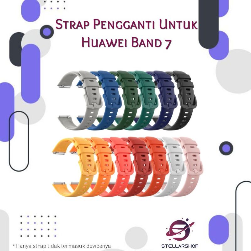 Strap Pengganti Untuk Huawei Band 7 Quick Release Material Silicone Lembut