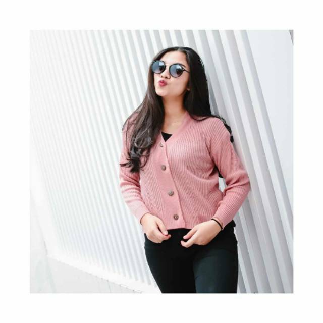 CARDIGAN CROP TOP RAJUT WILLI