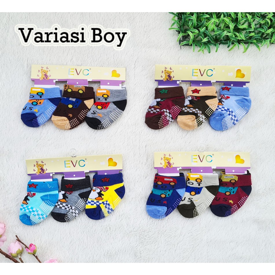 [C-018] 3 pcs kaos kaki bayi lucu