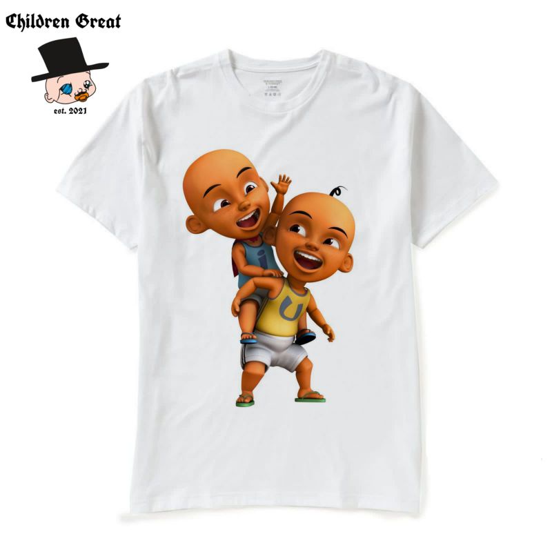 Kaos baju UPIN IPIN / tshirt kartun malaysia oversize dewasa anak pria wanita lokal / t-shirt rap te