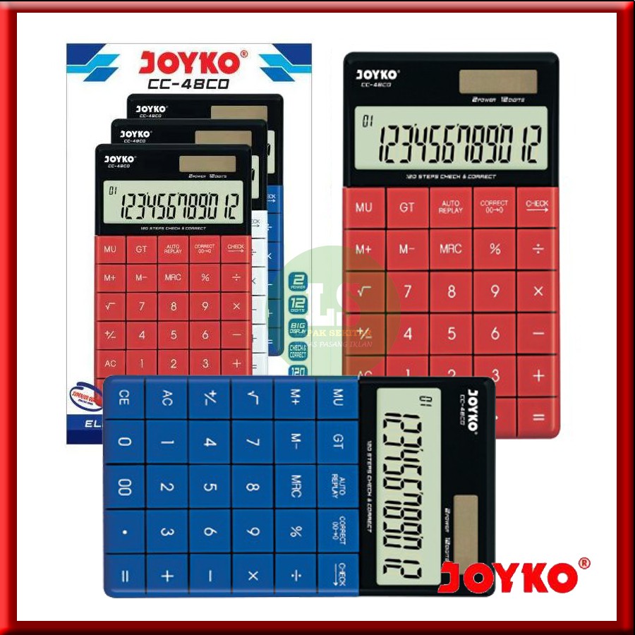 

Calculator Kalkulator Joyko CC-48CO 12 Digits Check Correct