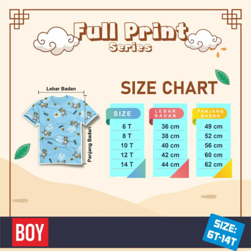 Kaos Anak Laki Cowok 5 6 7 8 9 10 11 12 Tahun Junior Premium Osh