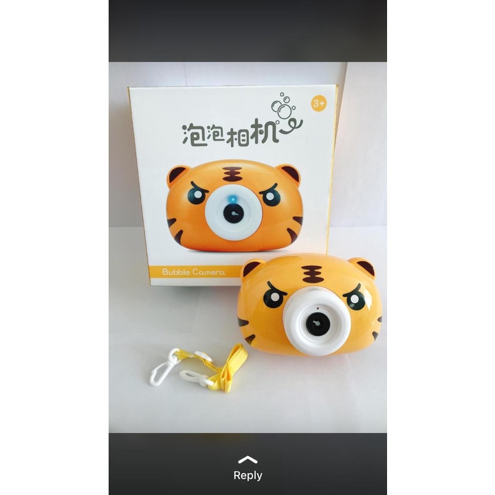 new mainan anak BUBBLE CAMERA kamera mainan gelembung sabun balon air electric machine lampu &amp; musik doraemon hello kitty spiderman tiger sapi kodok