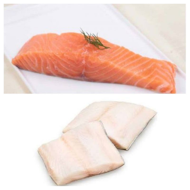 

Norwegian Fresh Salmon Fish 100 gr, Ikan Gindara Fillet 250 gr