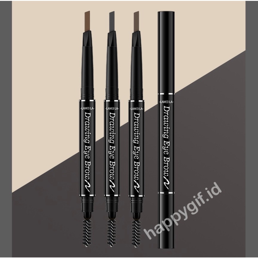 LAMEILA EYEBROW 2 IN 1 DOUBLE HEAD 7 WARNA PENSIL ALIS LA 031