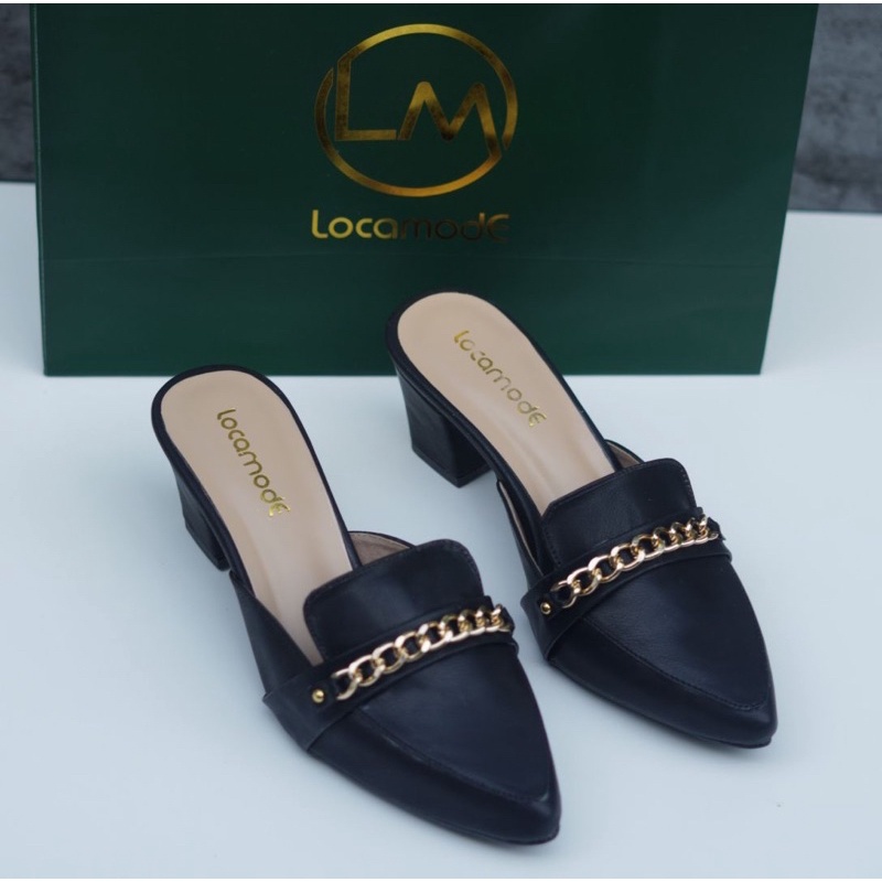 SENDAL HEELS LOCAMODE kode-011 (free box,paper bag) hak 5cm