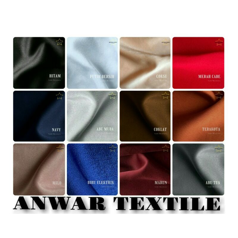 BAHAN KAIN MAXMARA PREMIUM BY ANWAR TEXTILE harga (0.50 Meter)