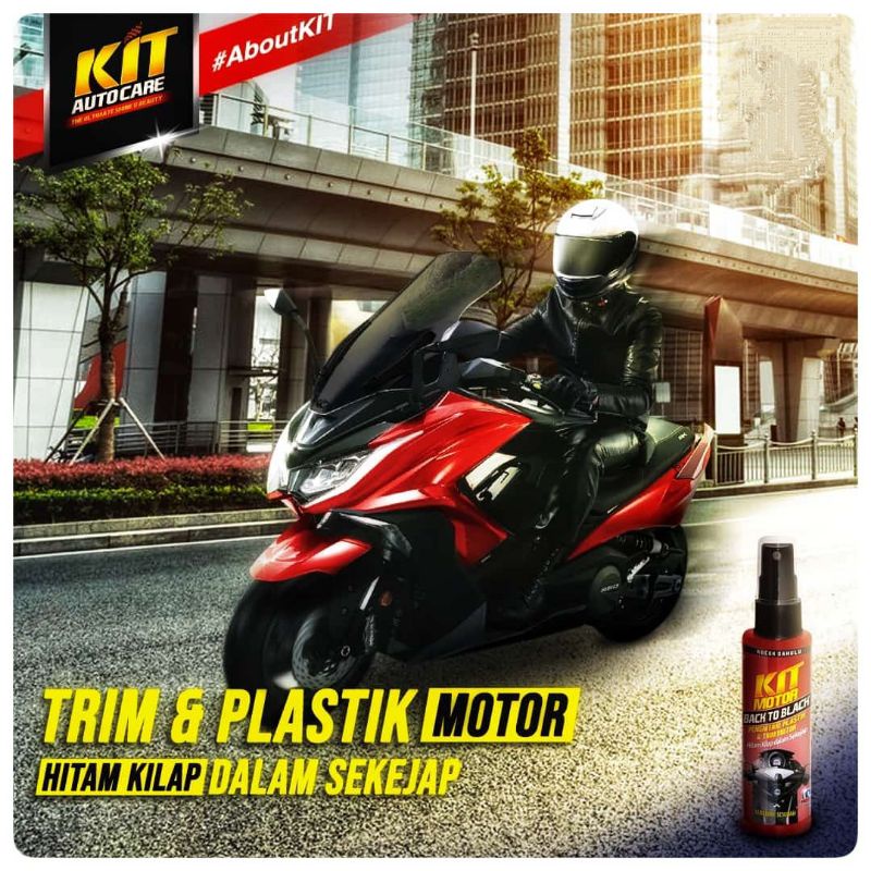 Penghitam Dashboard Trim Motor Mobil KIT Back To Black Plastik Hitam Kilap Sekejap