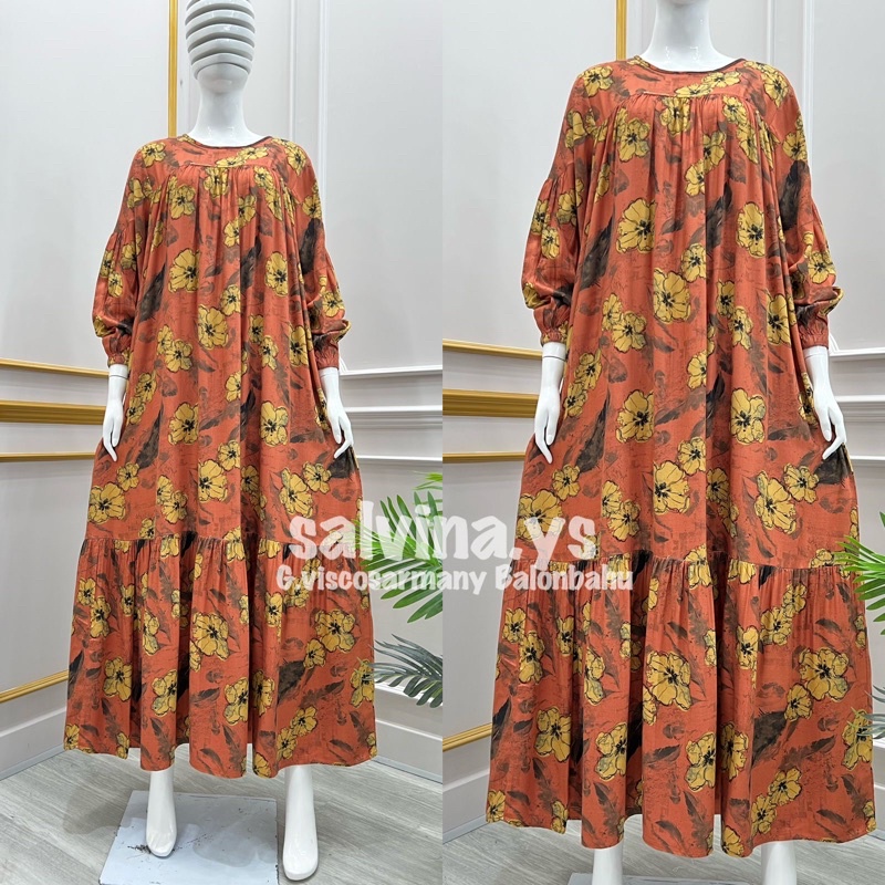 GAMIS MOTIF TANGAN BALON 3 SALVINA