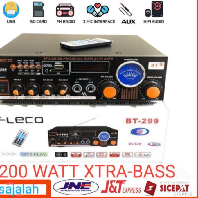 POPULER ✅ power ampli amplifier 2000watt fleco -f326bt -audio amplifier stereo equalizer#