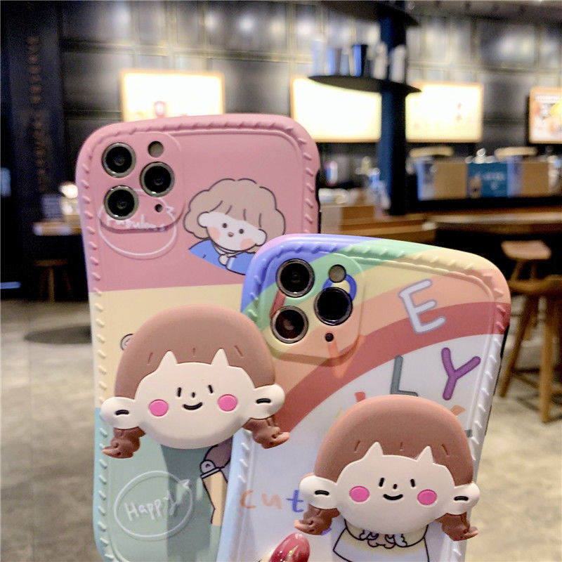 Casing Soft Case Silikon Motif Pelangi Untuk iPhone 13 / 12 Promax / 7 / 8 + / XR / Xsmax / 12pro / 11 Promax