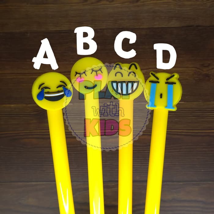 

Pen Karakter Smiley. Alat Tulis Sekolah. Lucu Unik Imut - Pen A