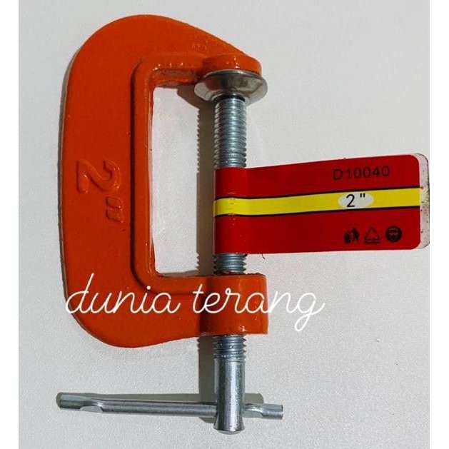 Catok C 2'' BISON LightDuty Mini C Clamp Catok G G Clamp 2 in 2 inch