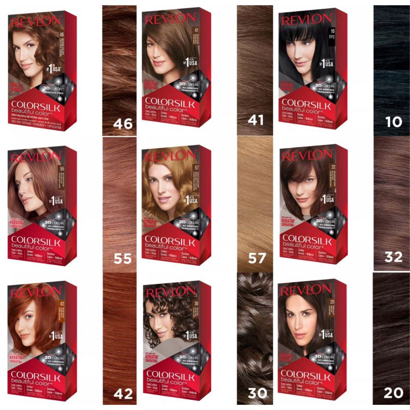 REVLON colorsilk hair color/cat rambut