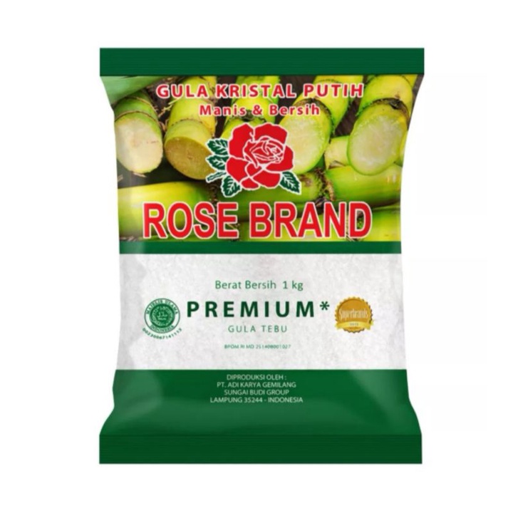 

Gula Pasir Rose Brand Hijau 1kg