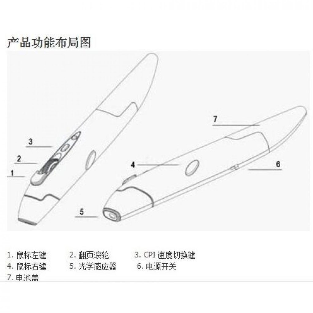 Mouse Pen Drawing Stylus Desainer Sketsa Bluetooth Wireless 500-1000 DPI