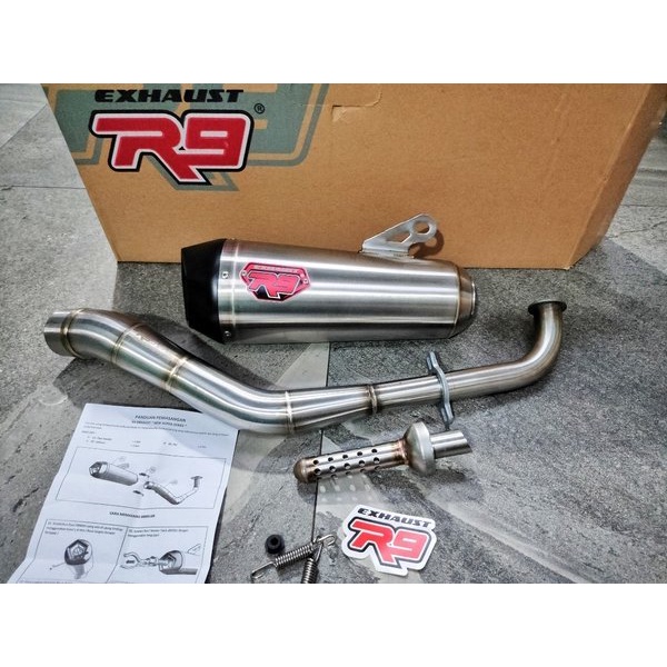 Readyy Knalpot r9 vespa sprint Primavera r9 alpha aerox nmax yamaha aerox r9 EXHAUST alpa alpha not