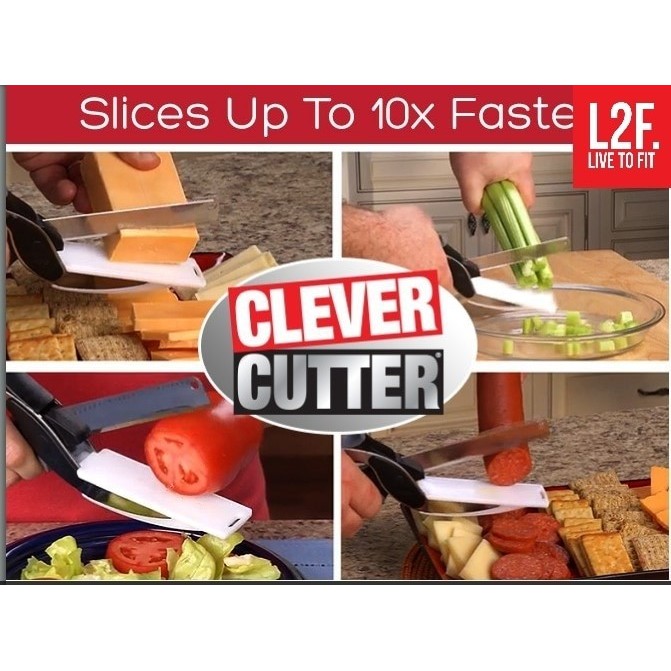 

clever cutter gunting pisau serbaguna gunting daun bawang sayur