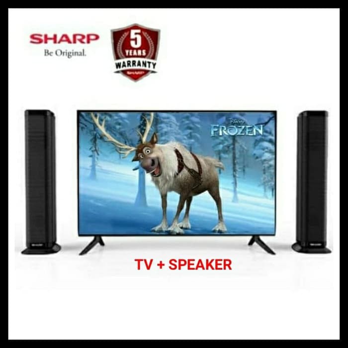LED TV SHARP 32 INCH 2T-C32BB1i-TB SPEAKER TOWER IIOTO - 2TC32BB1