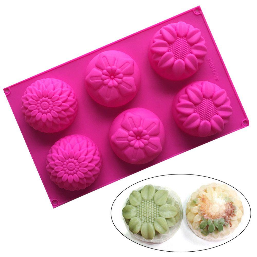 Cetakan Sabun Silikon Nanas Multi Fungsi Membuat Perlengkapan Bunga Kupu-Kupu Handmade 6rongga Soaps Supplies