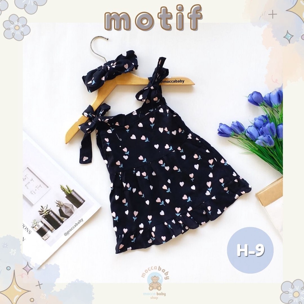 MBSS - BBB DRESS MAUREEN dress anak perempuan bayi motif bunga lucu free headband PART 2