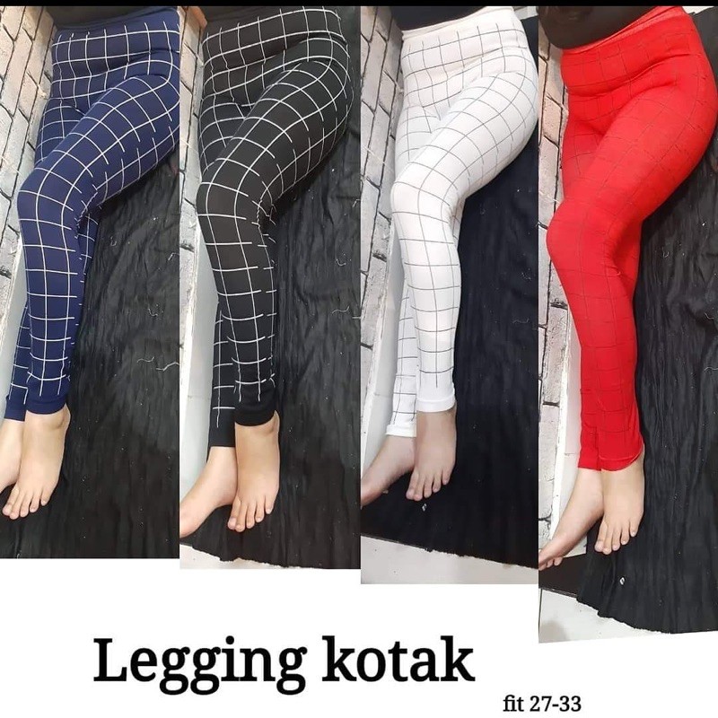 Celana Leggings kotak