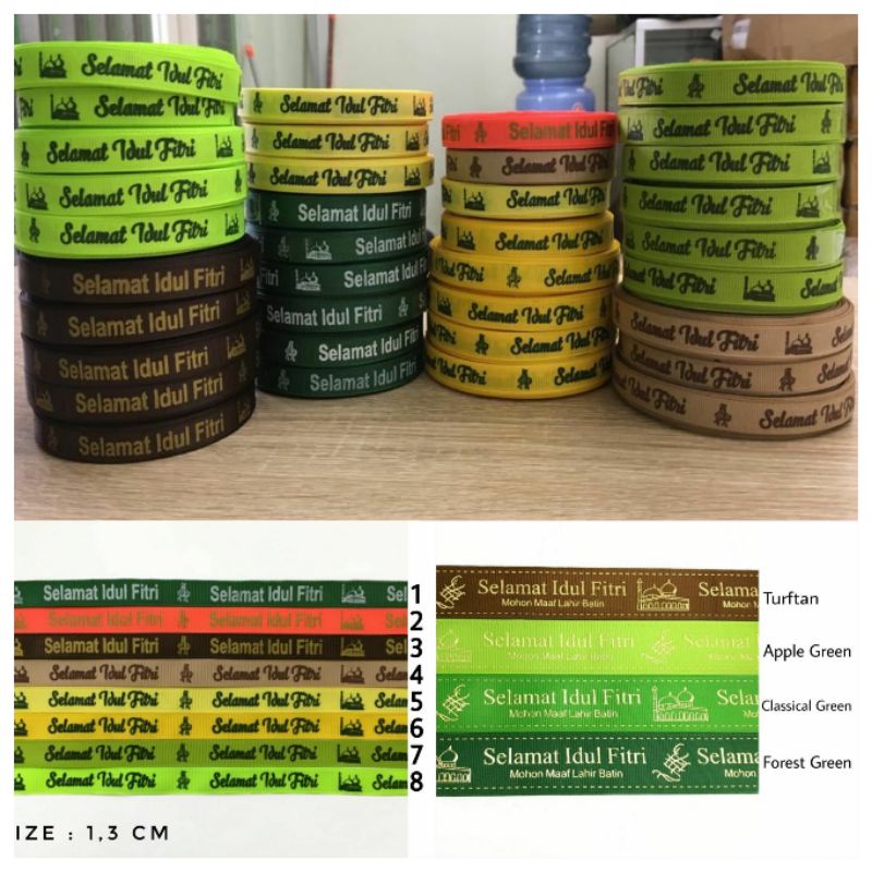 

5 YARD (4.5 MTR) PITA KADO HAMPERS IDUL FITRI | GROSGRAIN SATIN LEBARAN | PITA SALE