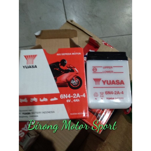 AKI/ACCU HONDA WIN DAN HONDA GL 100 6V ASLI YUASA