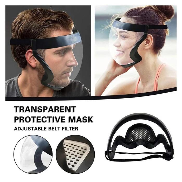 Face Shield Acrylic Active Shield Hybrid Full Face Cover Anti Fog