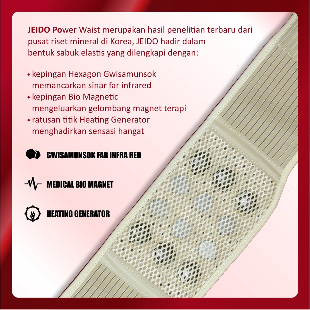 [READY STOCK]Jeido Power Waist ( Sabuk Terapi Pinggang ) Sabuk Terapi Pinggang dijamin ASLI 100% SIZE L XL DAN XXL