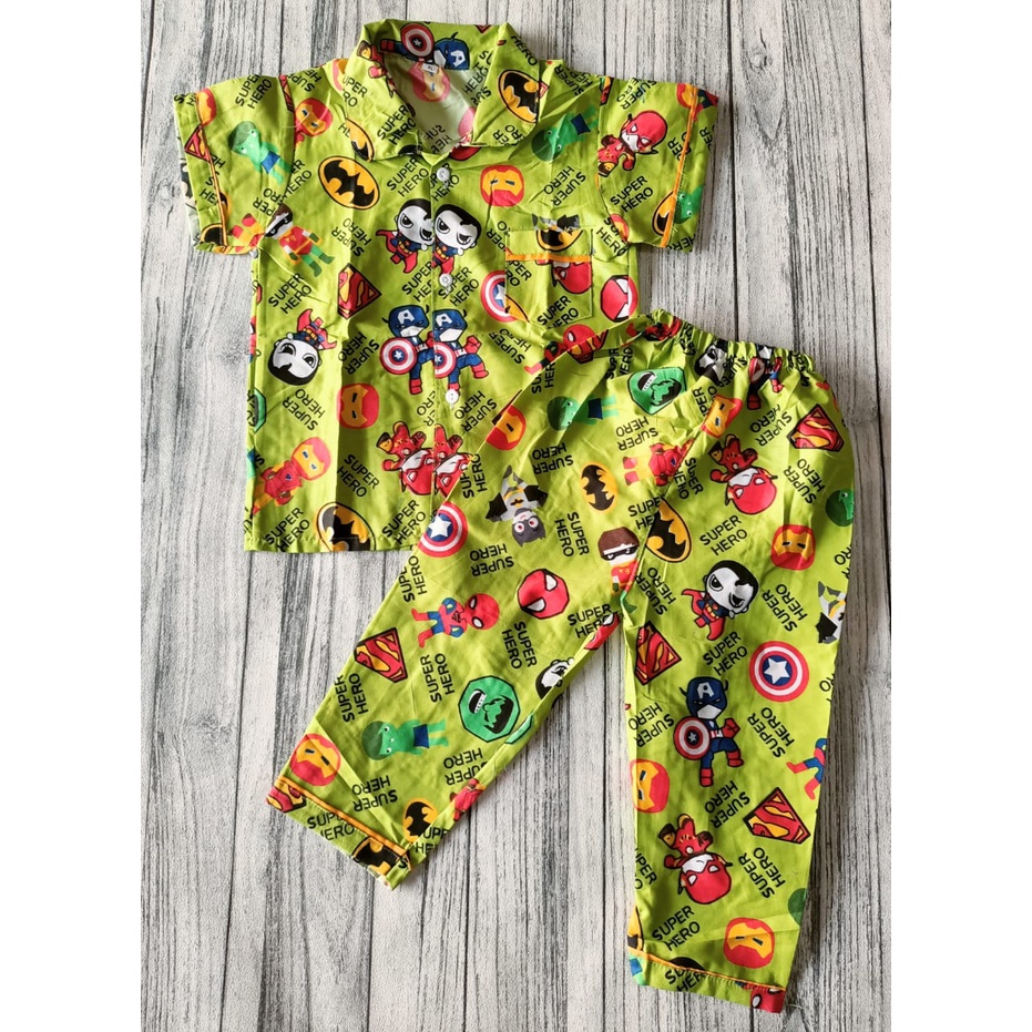 one set BAJU TIDUR/PIYAMA ANAK USIA 1-5THN