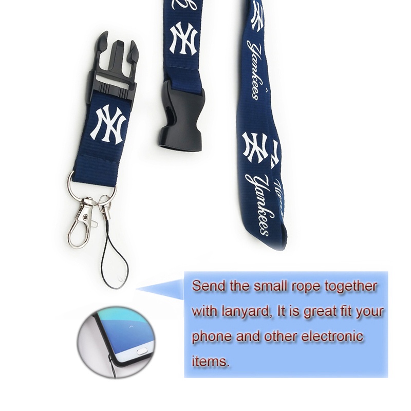 Yankee NY Lanyard Ponsel Sling untuk Kartu Pelajar Tali ID Card Straps Gantungan Kunci Anti-Drop Lanyard Aksesoris