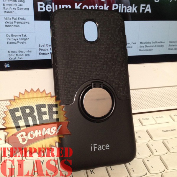 iFace Samsung Galaxy J7 Pro TPU Rubber Mozaic i-Ring Silikon Soft Case