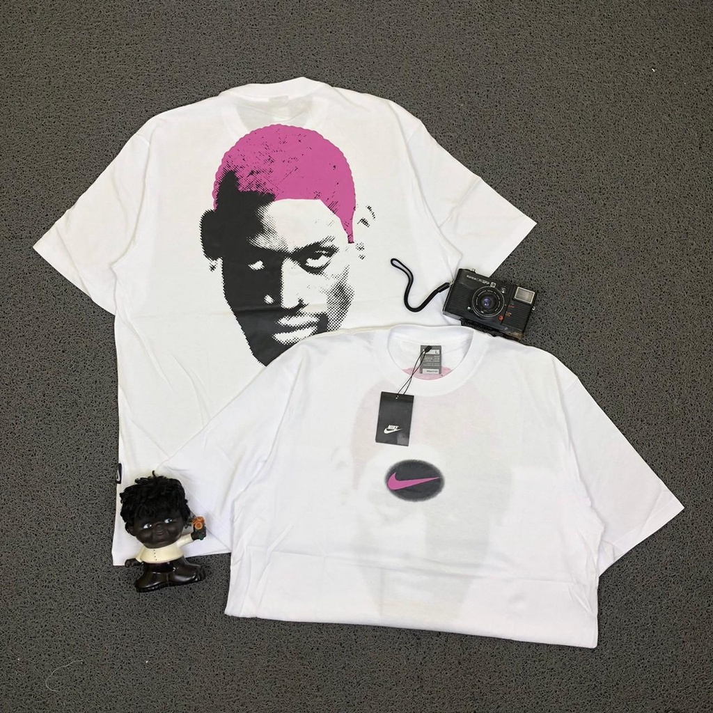 KAOS NIKE X RODMAN WHITE PREMIUM AUTHENTIC T-SHIRT